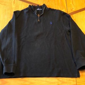 Men Polo Ralph Lauren Half Zip Pull Over XL